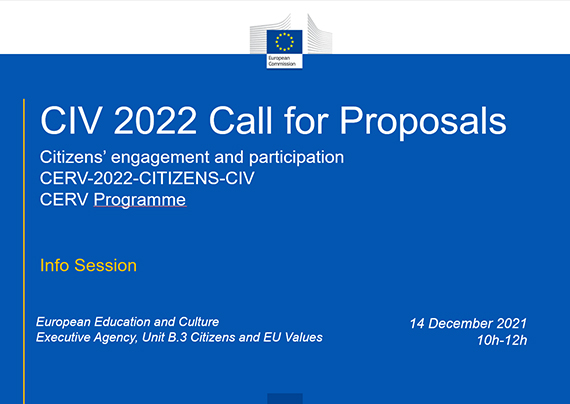 Online Info Session: Call for proposals on citizens’ engagement and participation 