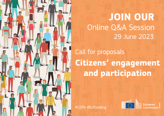 Online Q&A session: Call for proposals to foster Citizens’ engagement and participation (CIV23) – CERV Civil Dialogue